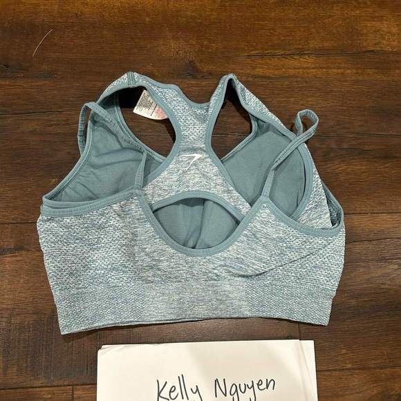 Gymshark green blue bra small - Picture 2 of 2